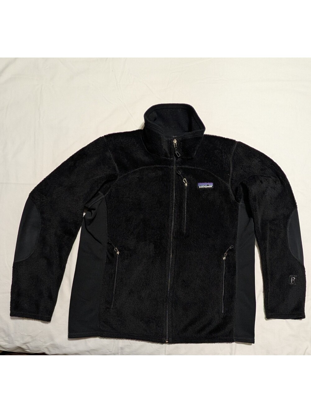 Patagonia R2 Regulator Fleece Jacket Womens Large Black Full Zip High Pile